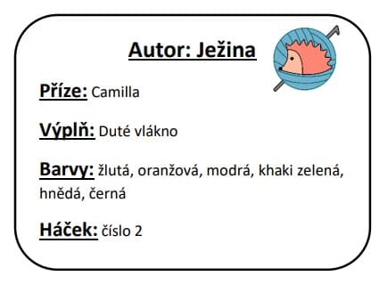 příklad jak mohou vypadat poznámky k psanému návodu na háčkování