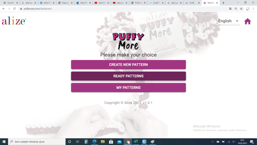 předpřipravené návody pro pletení přízí alize puffy more